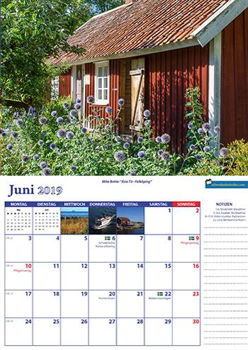 Schwedenkalender 2019 www.schwedenkalender.com