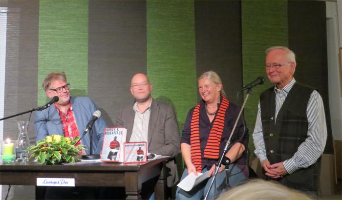 Hans Rosenfeldt, Michael Hjorth, Ulrike Srkny (NDR Kultur) und Klaus Eberitzsch (Leuenhagen & Paris)  Wolfgang Sander