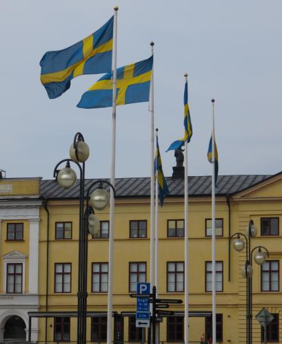 Schwedische Fahne © Wolfgang Sander 2018